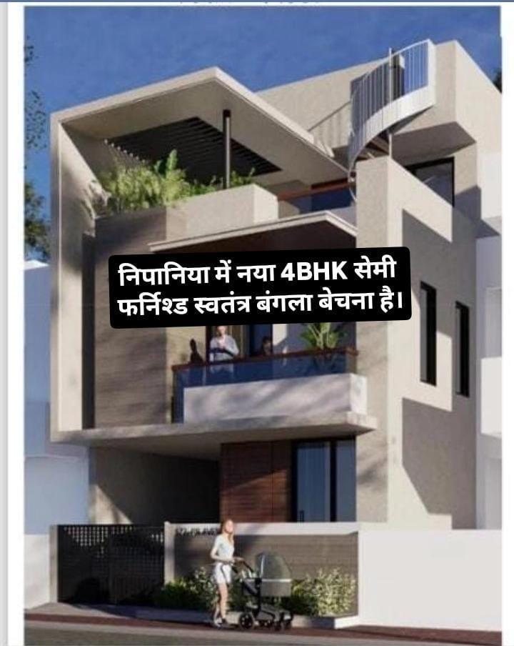  New 4BHK Semi Furnished Bungalow At Nipania.