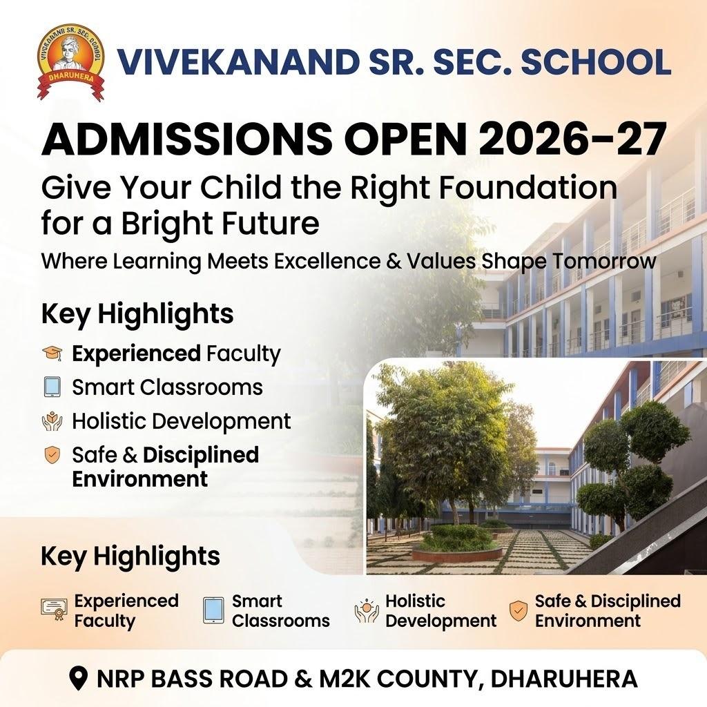  Best English Medium School in Dharuhera