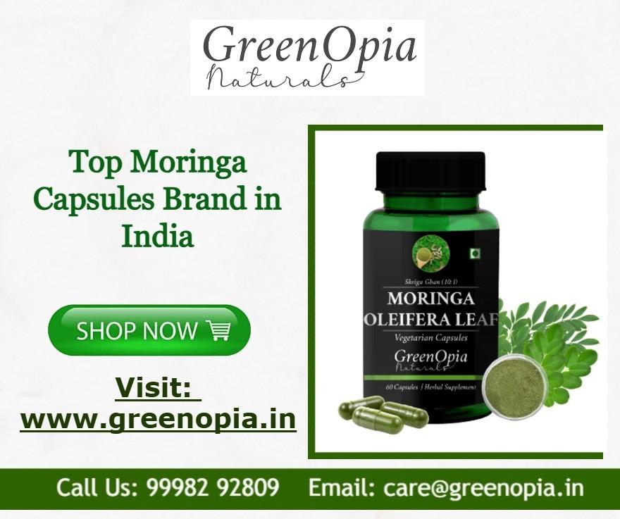 Top Moringa Capsules Brand in India for Immunity and Strength - Greenopia