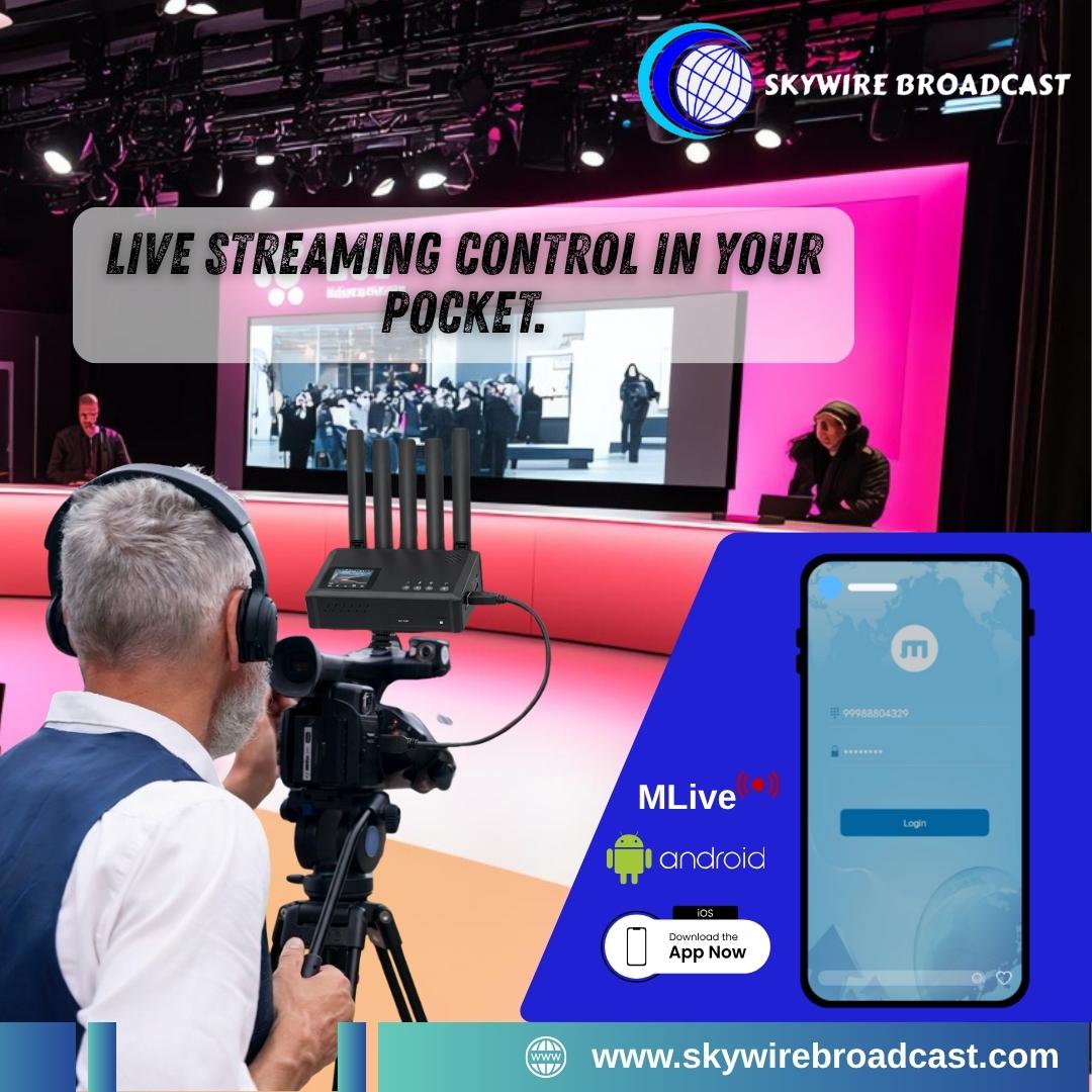 Mobile App Controlled Video Encoder for Remote Live Streaming