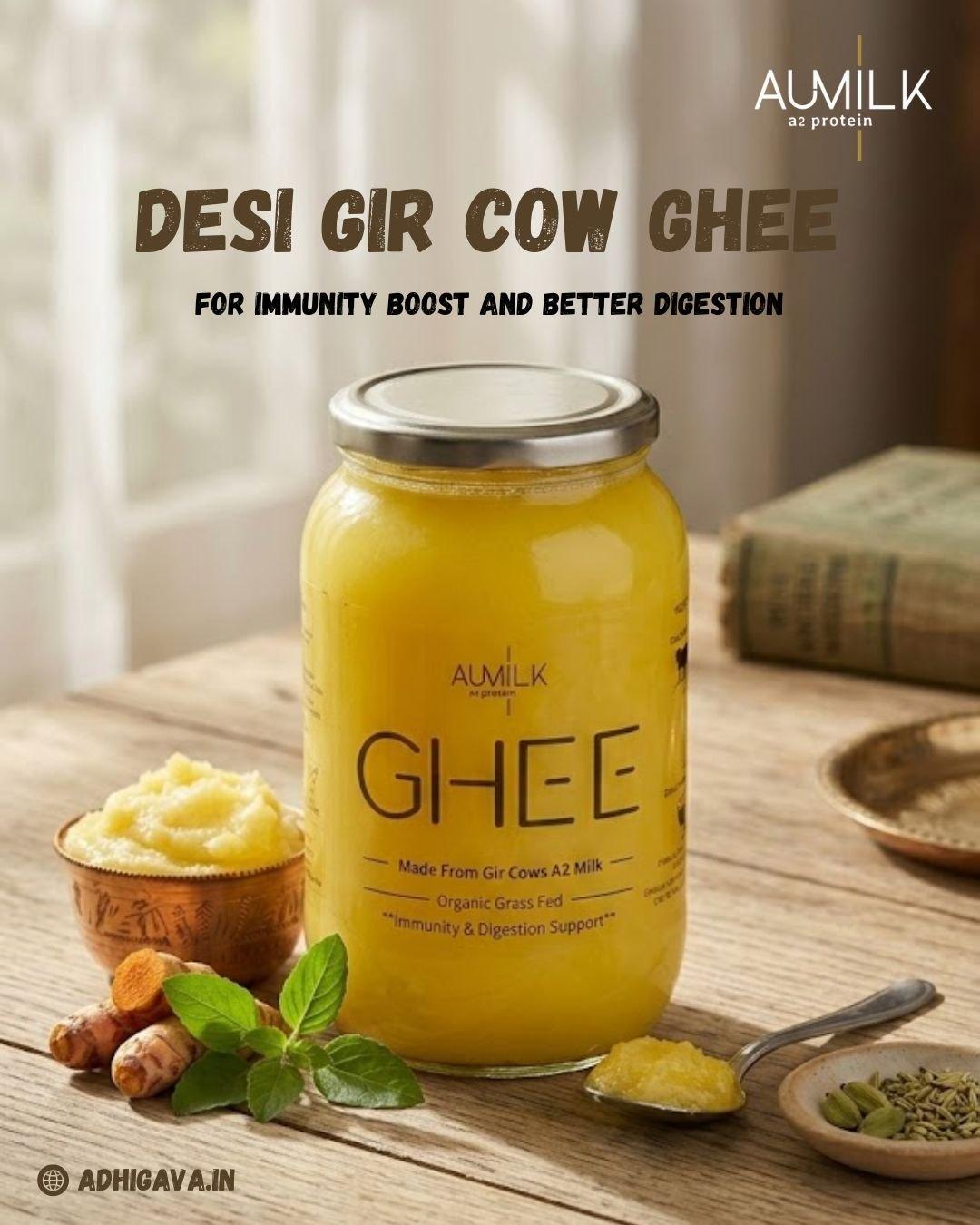 Desi Gir Cow Ghee for Immunity Boost and Better Digestion