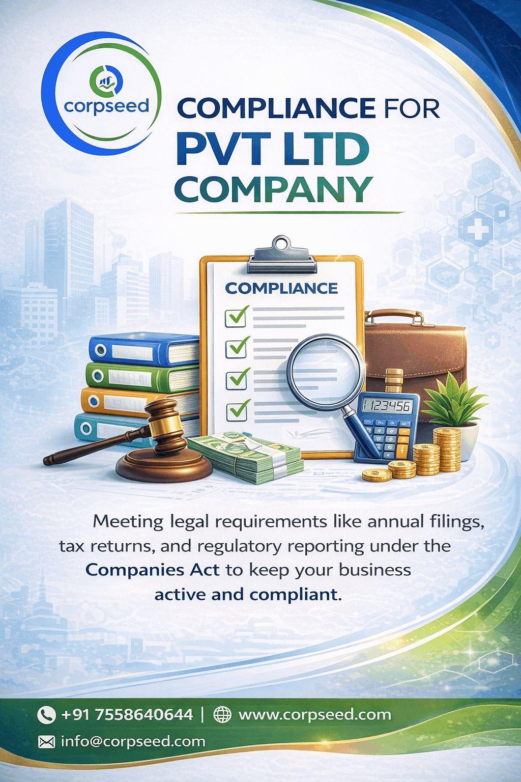 Manage Pvt Ltd Company Compliance in India 