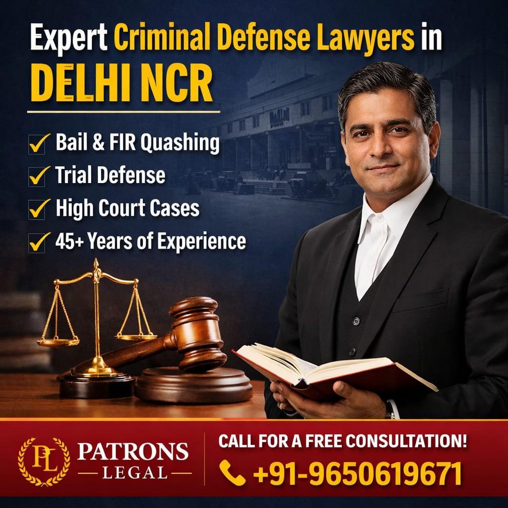 Hire Expert Criminal Defense Lawyers in Delhi NCR