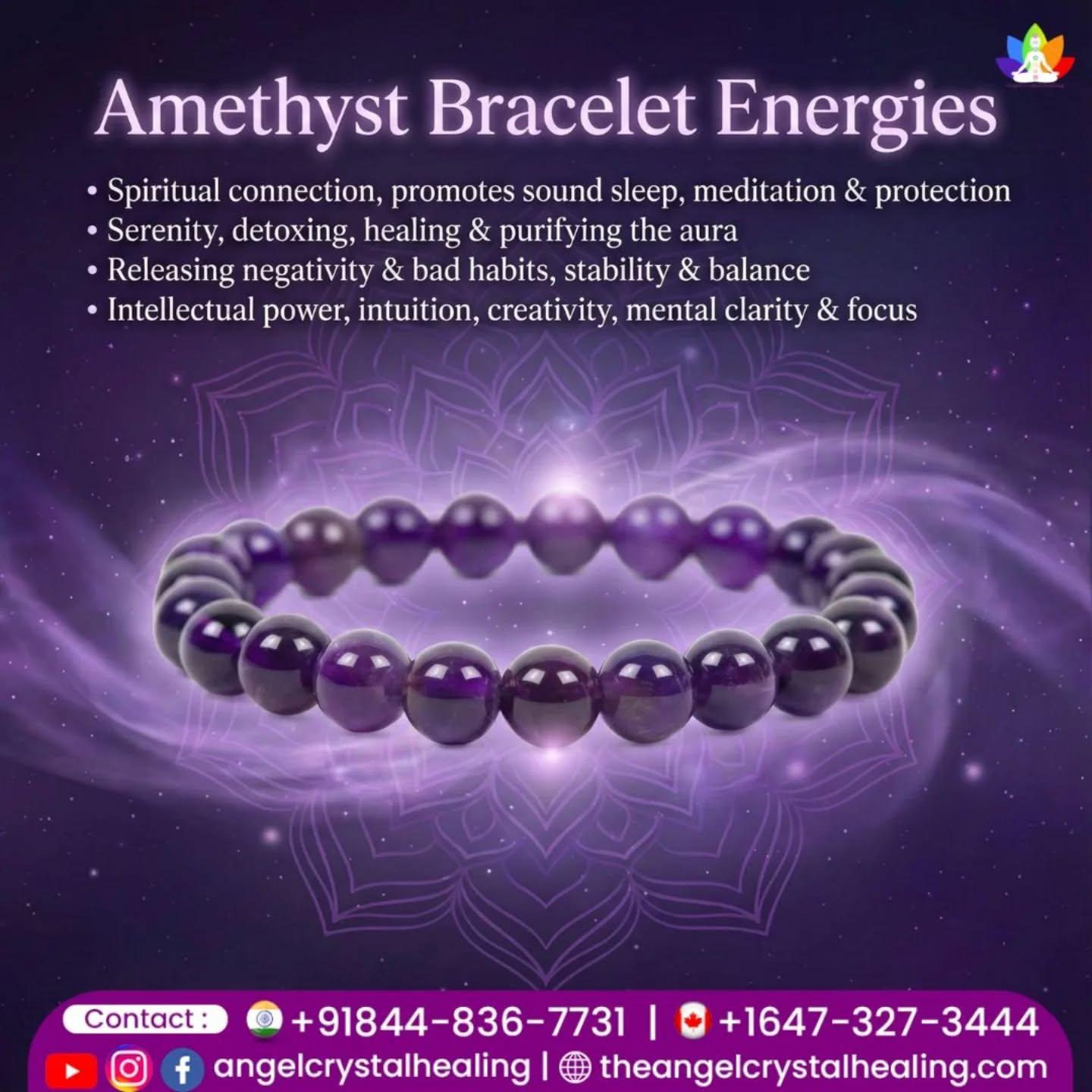 Amethyst Bracelet Available  Order Now for Inner Peace