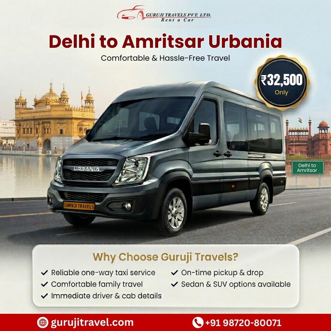 Delhi to Amritsar Urbania