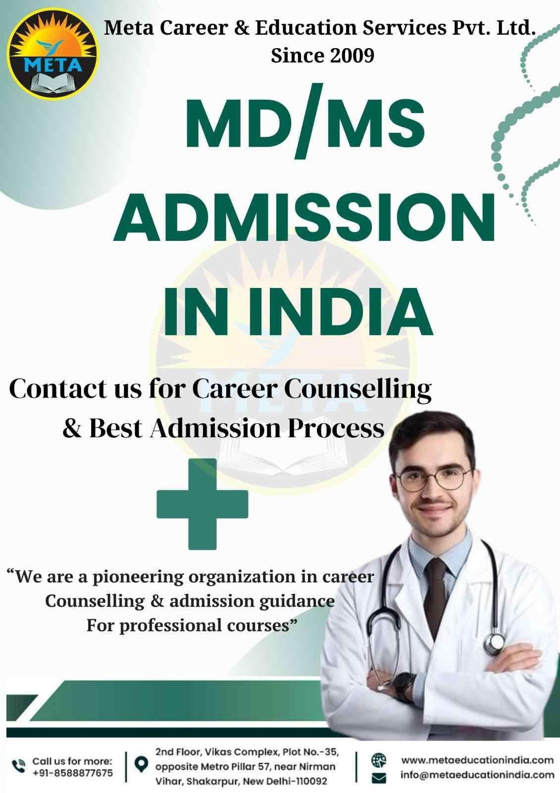 MD MS Admission in india Top MD MS Colleges in india