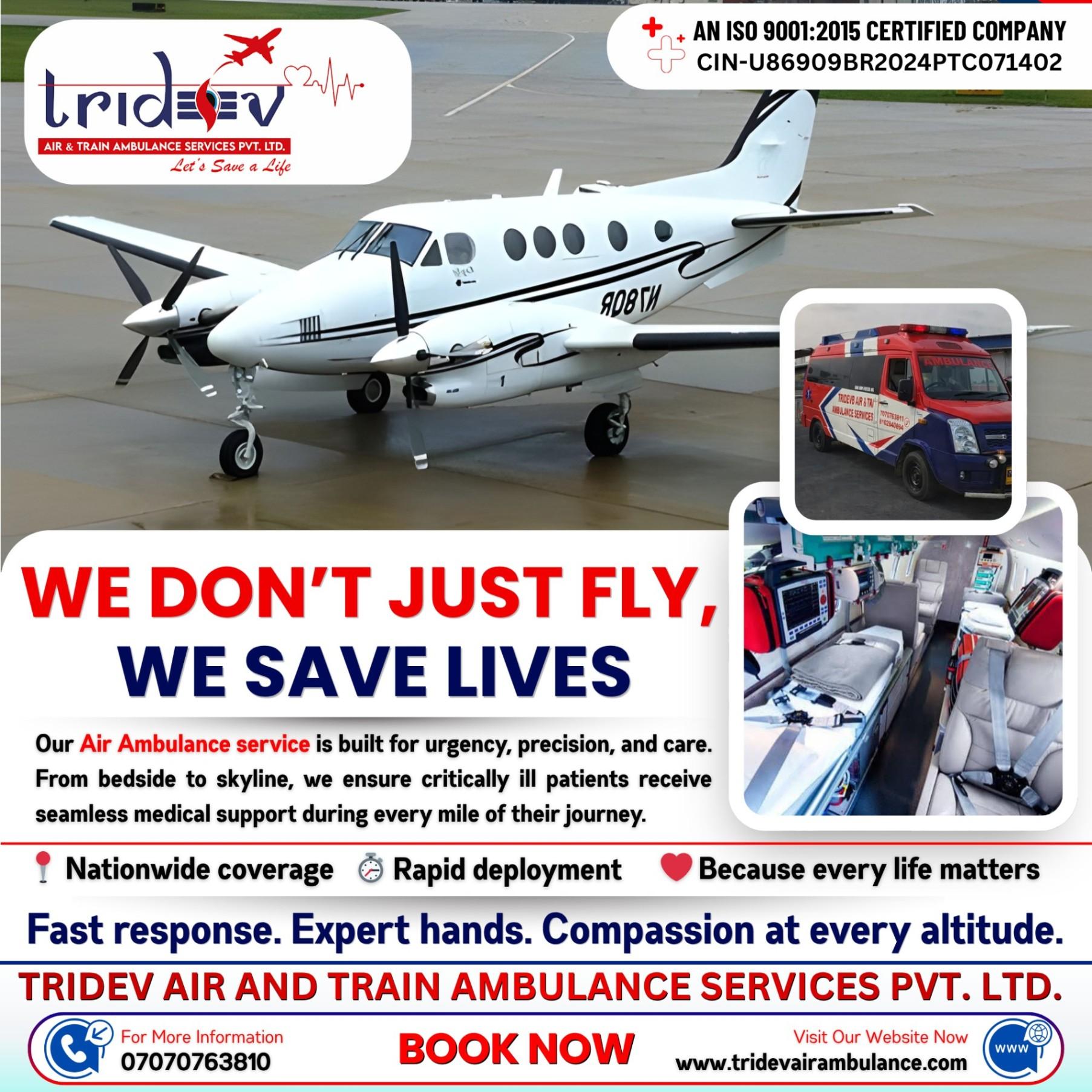 Superior quality-based air ambulance services in Ranchi