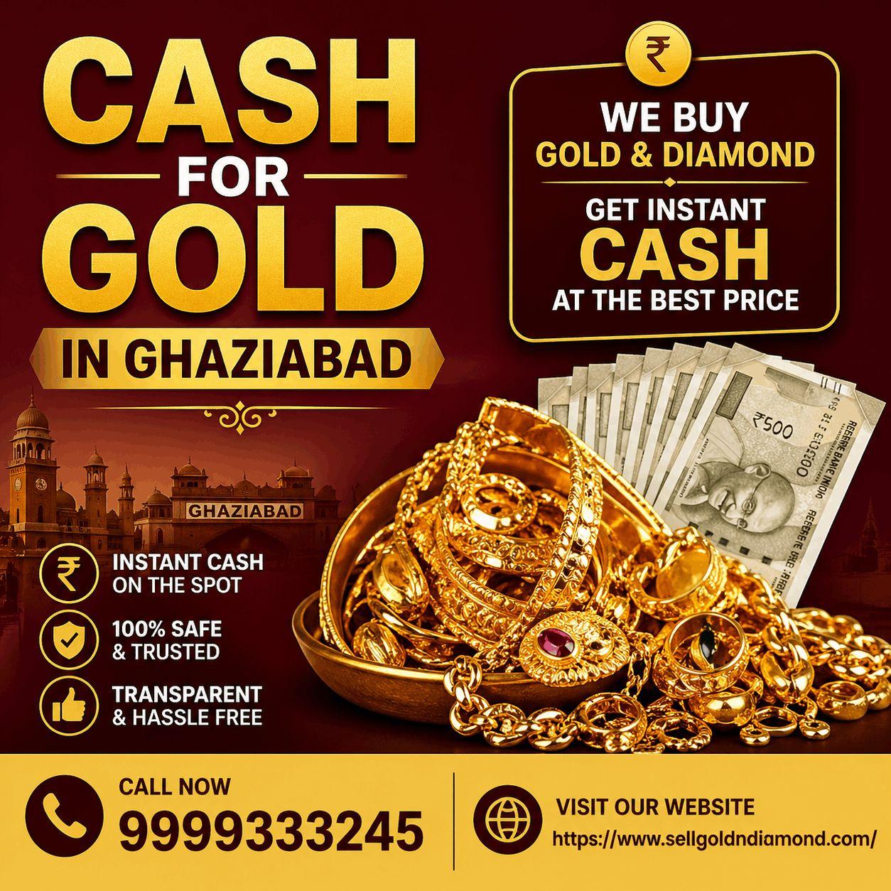  Cash for Gold in Ghaziabad – Get Best Price Instantly