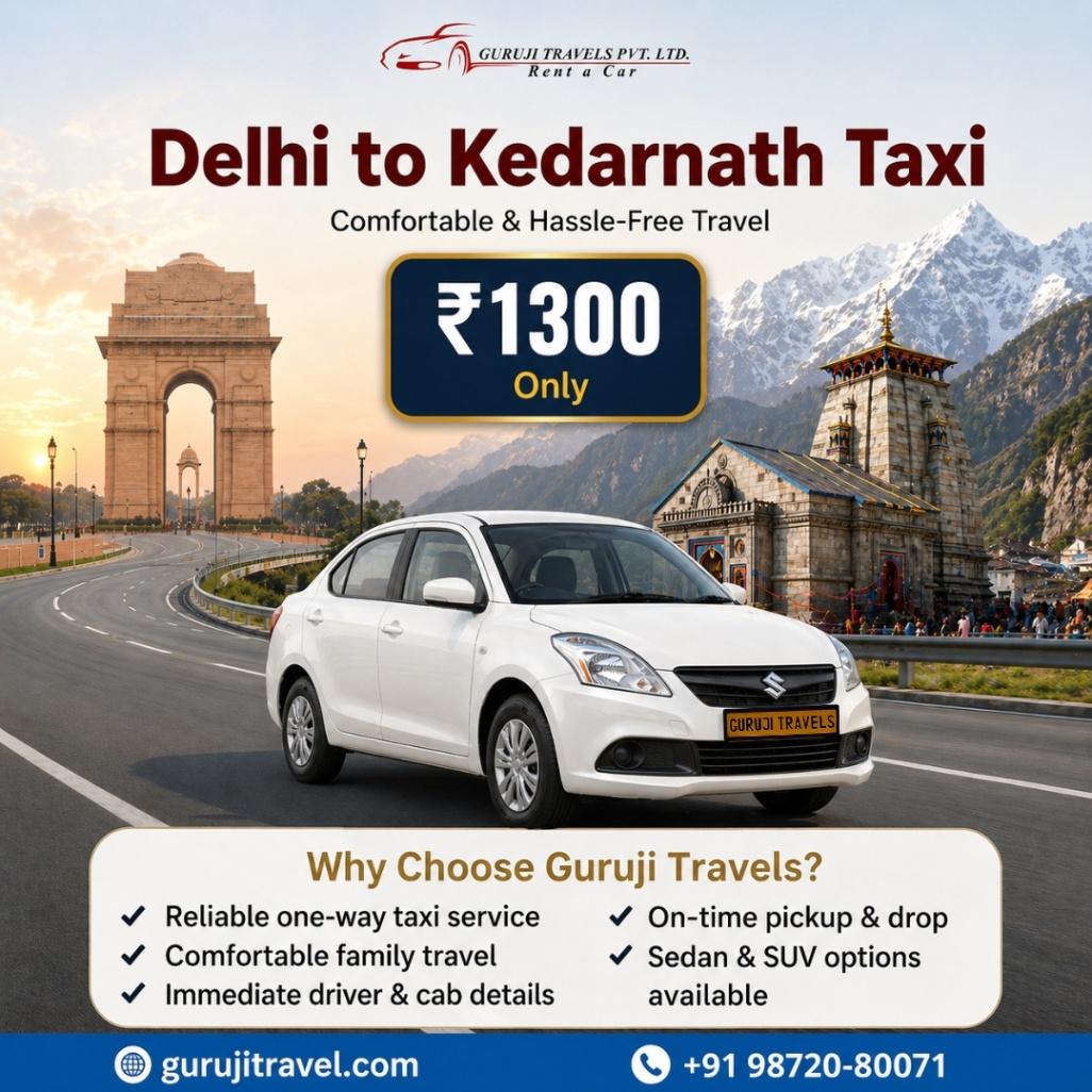 Delhi to Kedarnath taxi