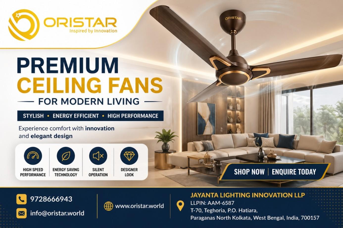 Oristarworld Premium Ceiling Fans