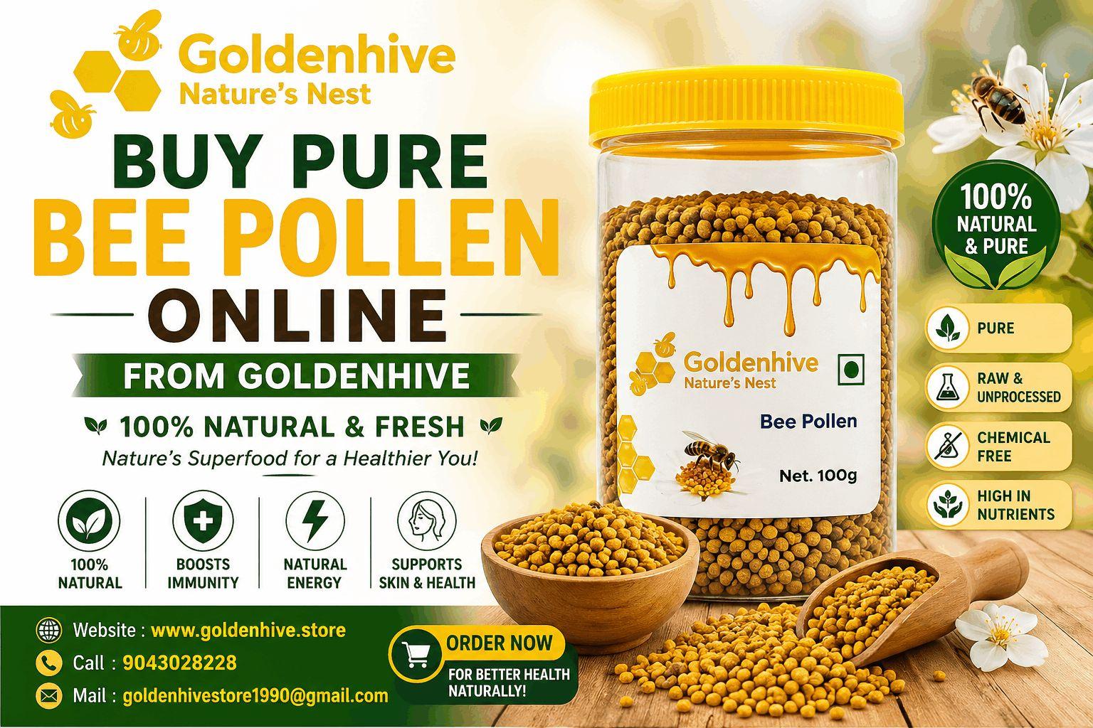 Buy Pure Bee Pollen Online from Golden Hive 