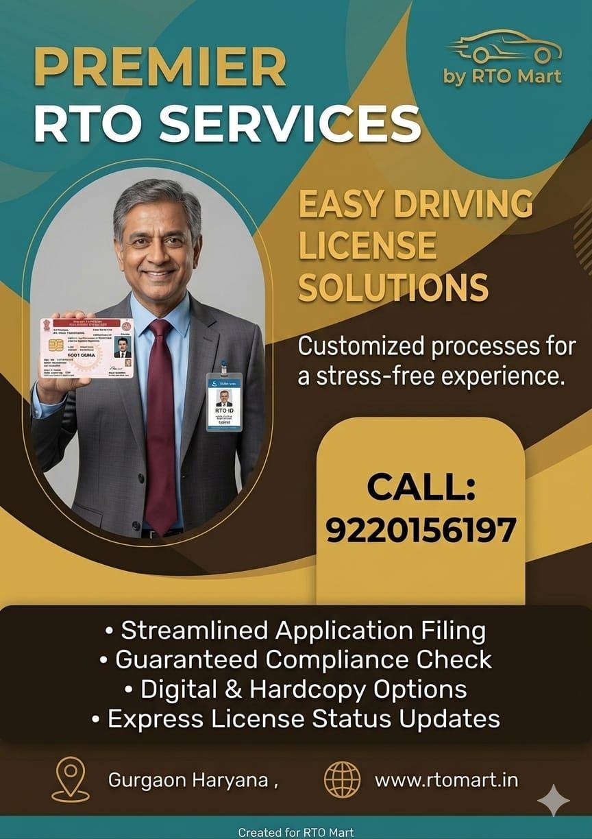 driving license renewal agent in gurgaon