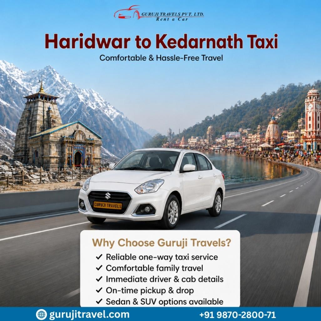 Haridwar to Kedarnath Taxi service