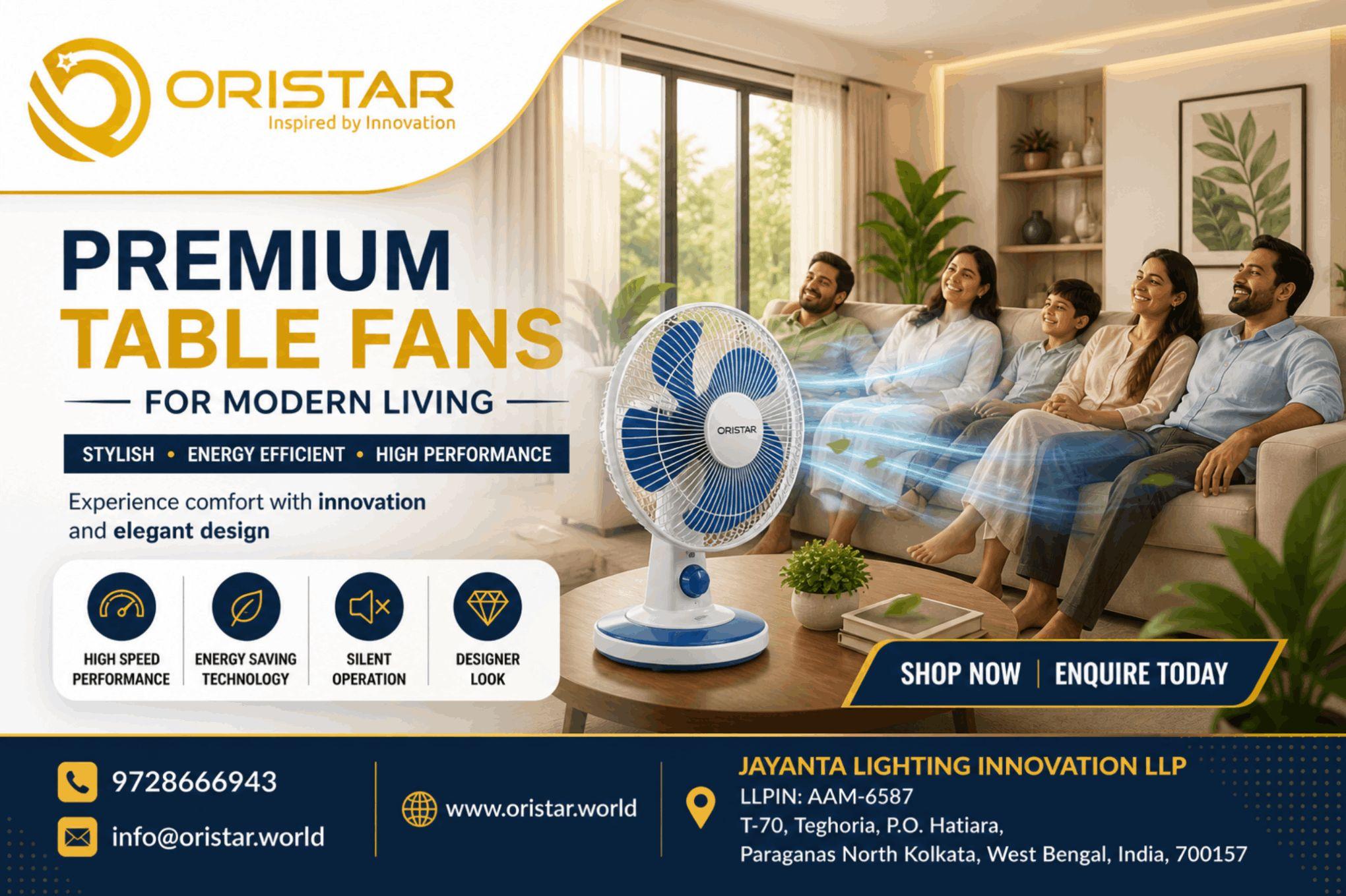 Beat the heat with a powerful cooling table fan for summer