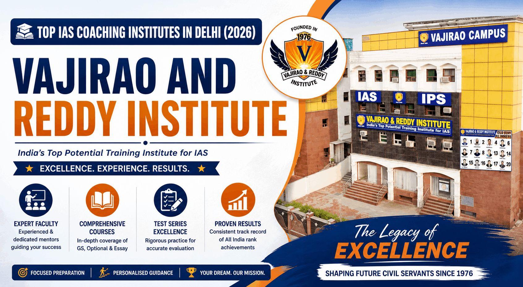 Top IAS Coaching in Delhi- Vajirao and Reddy Institute