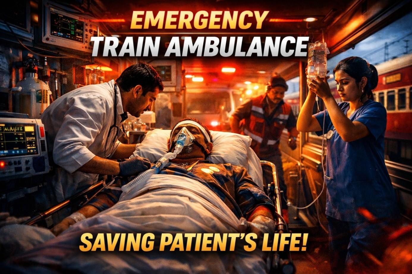 Train Ambulance Service in Pune, Reliable Medical Transportation 