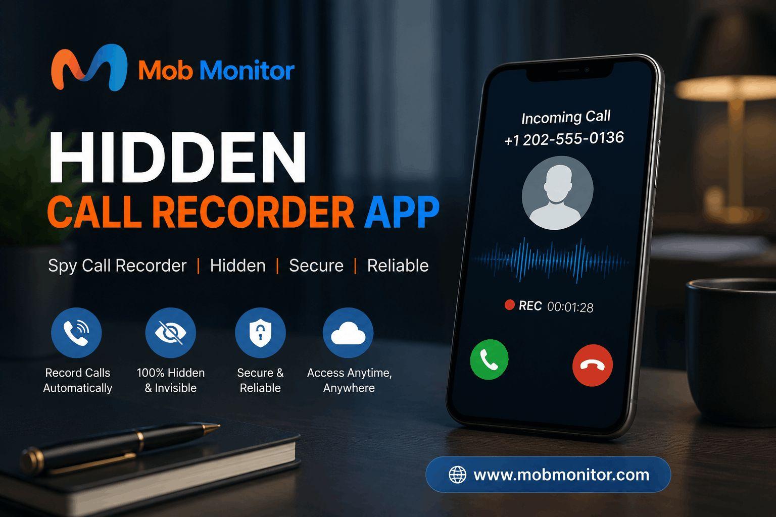 Hidden Call Recorder App | Record Incoming and Outgoing calls | Mobmonitor