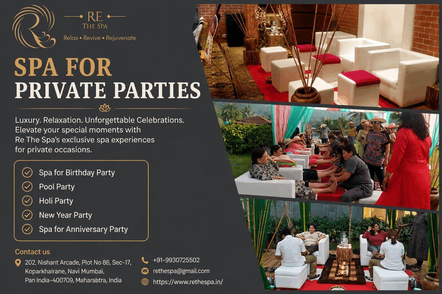  Spa for Private Parties | Re The Spa 