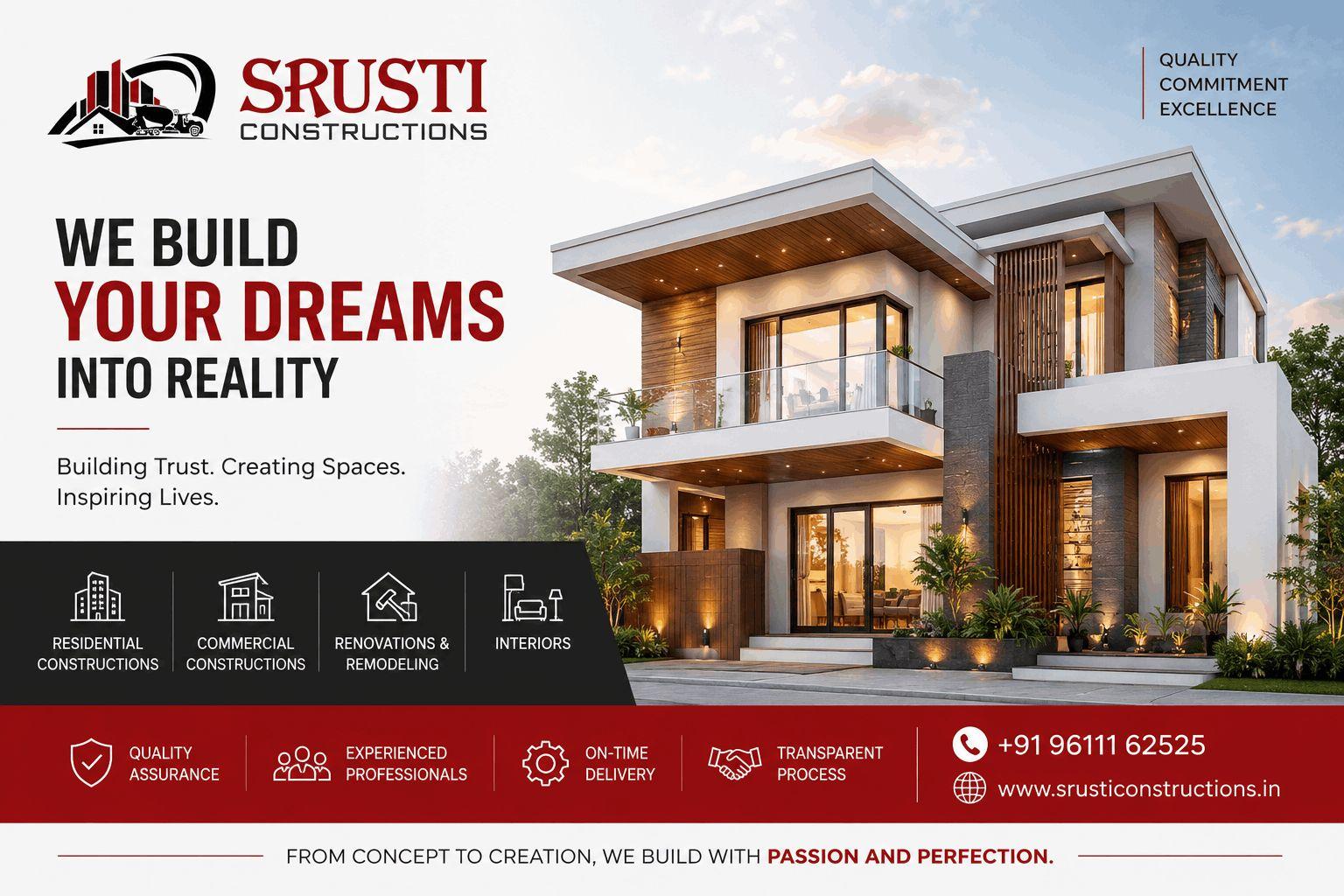 Srusti Constructions | Best Construction Company in Bangalore 