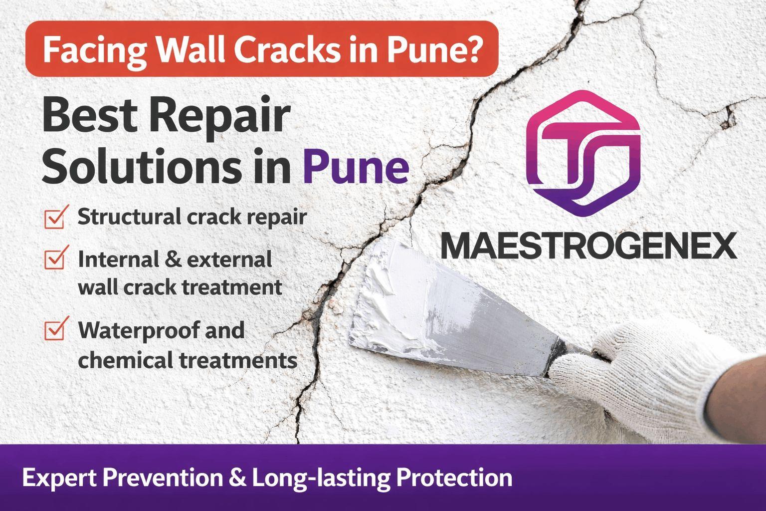  Filling cracks exterior  Service in Pune 