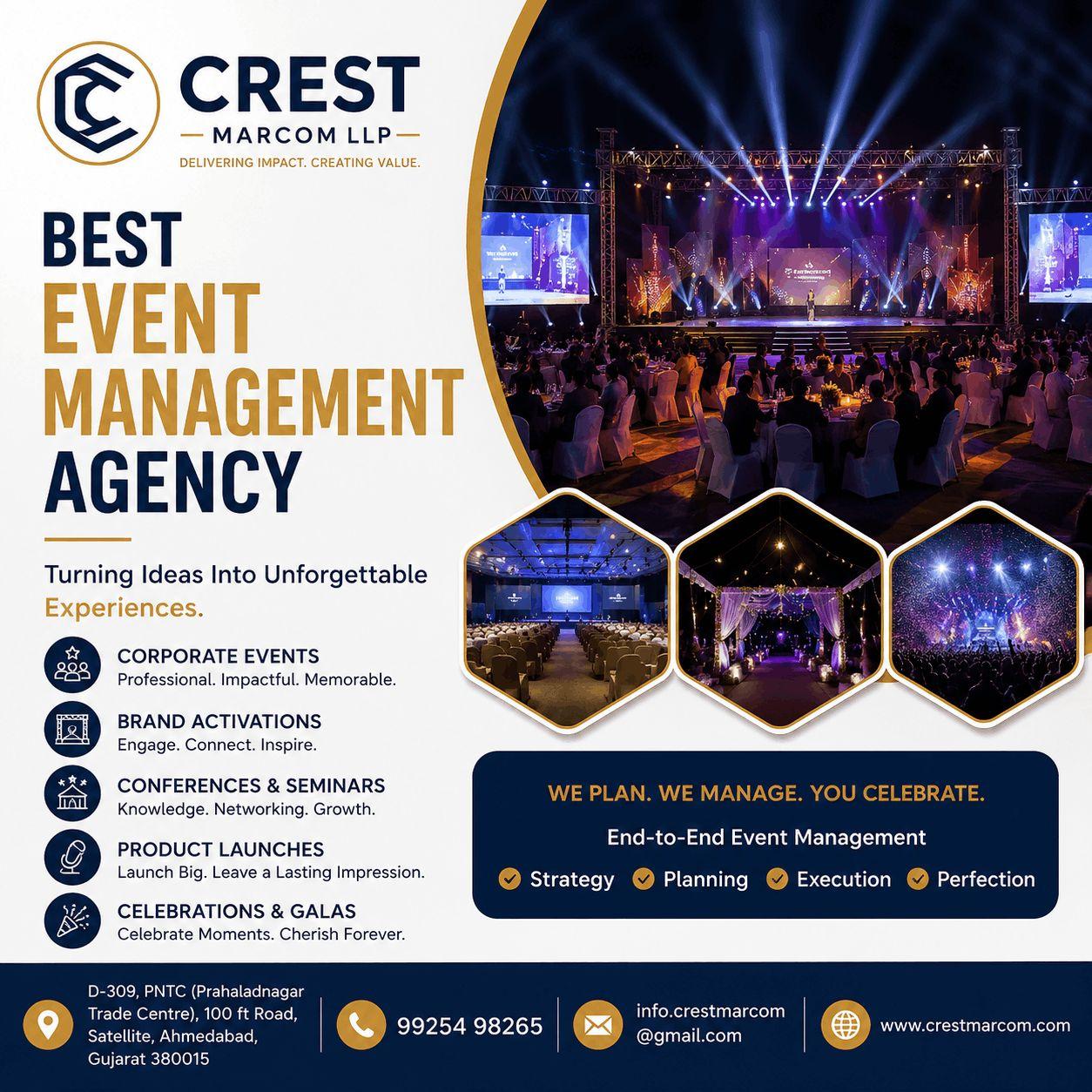 Best Event Management Agency in Ahmedabad | Crest Marcom LLP