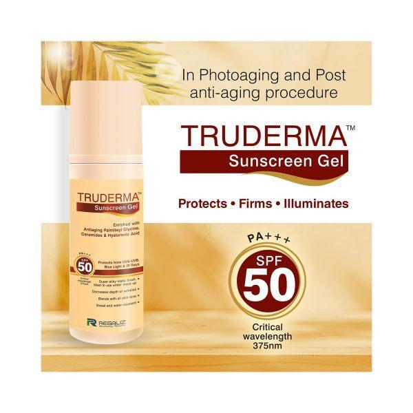  Truderma Sunscreen Gel SPF 50 for Broad-Spectrum Sun Protection | Cureka