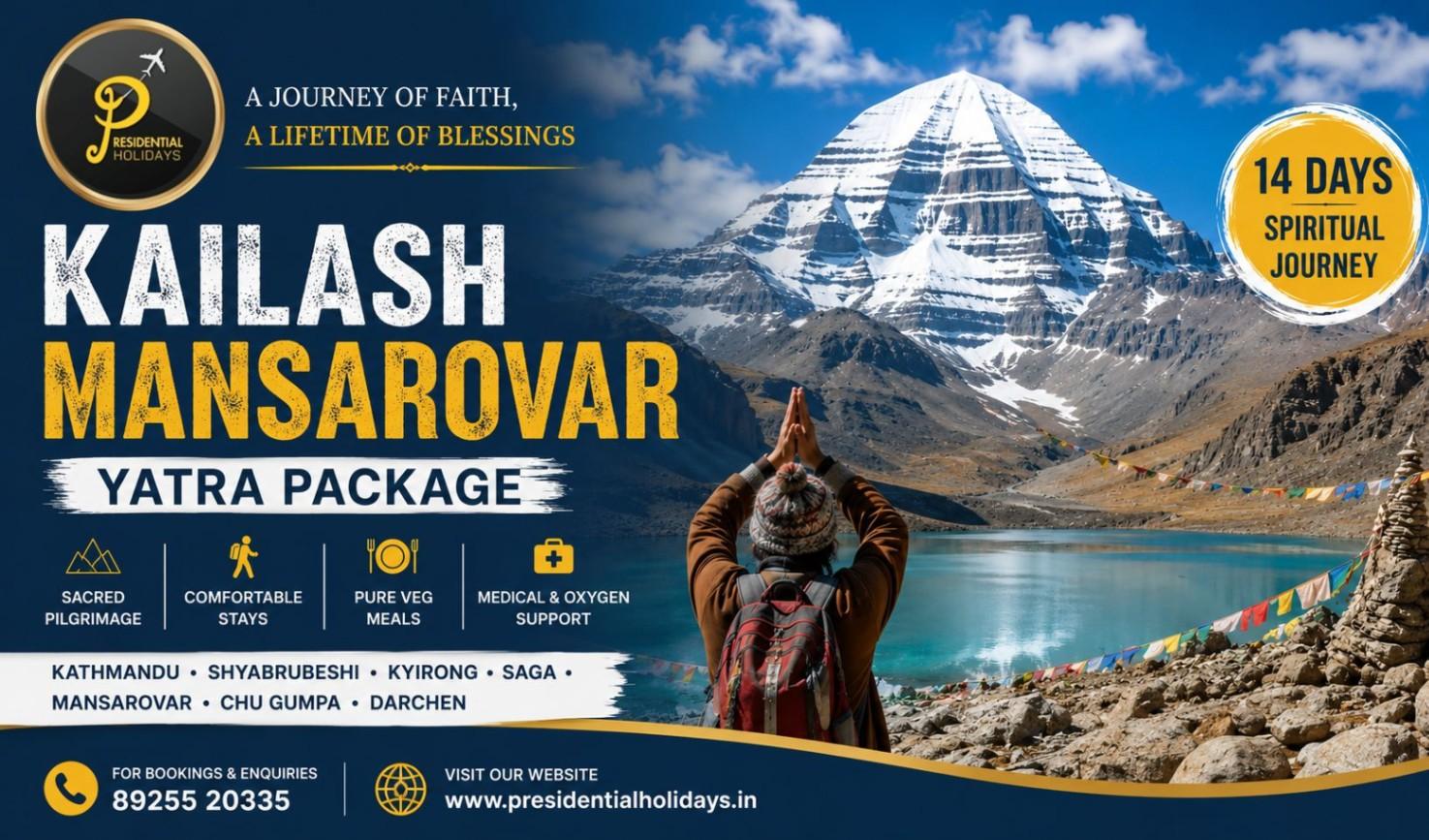 Kailash Mansarovar Yatra Package | Presidential Holidays