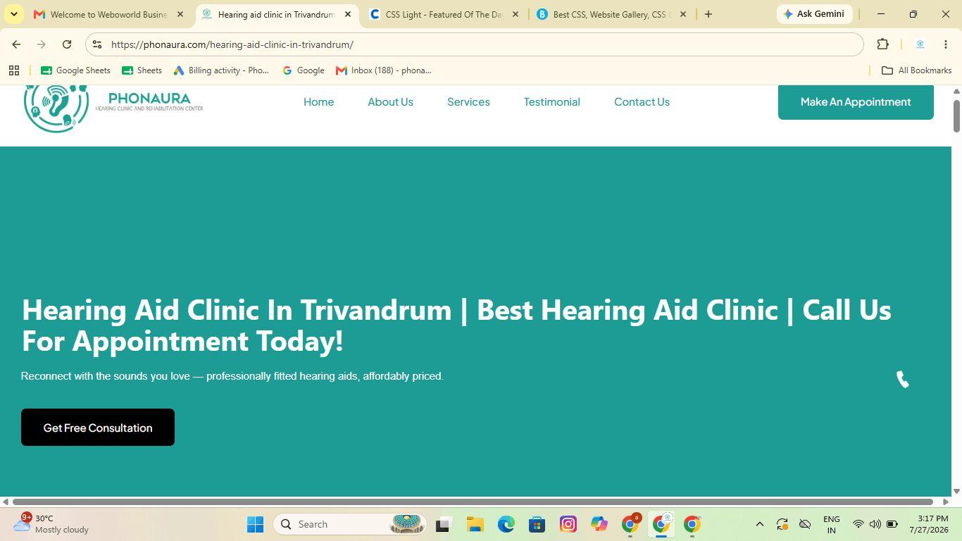 Hearing Aid Clinic in Trivandrum