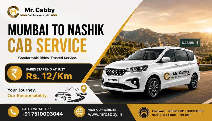 Book Online Mumbai to Nashik Cab Service by Mr. Cabby