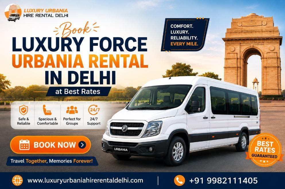 Force Urbania on Rent in Delhi | Luxury Urbania Hire