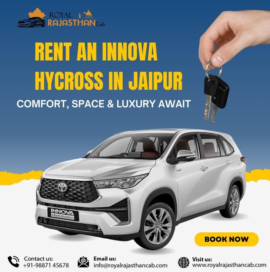 Premium Innova Hycross Rental Service in Jaipur