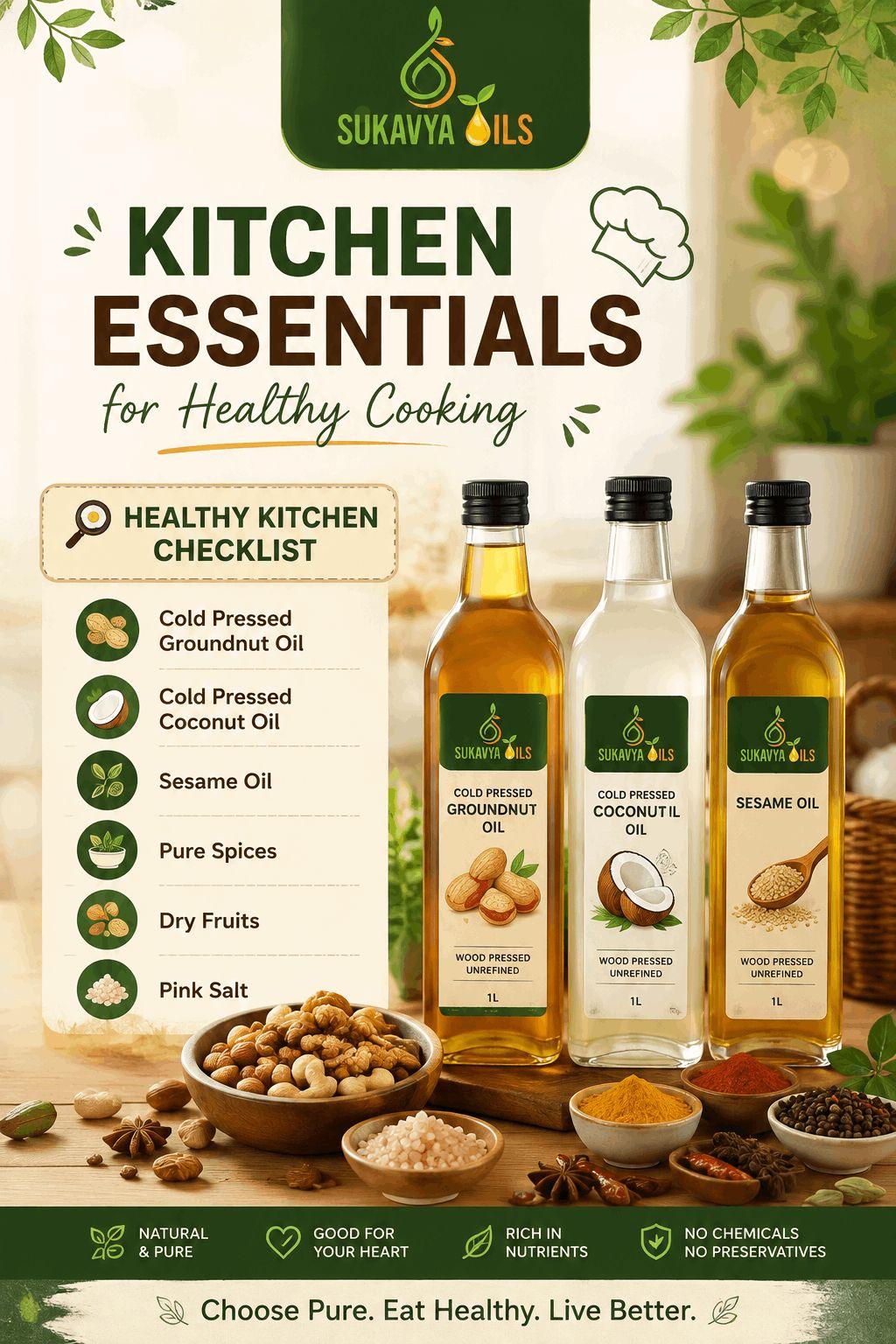 Wood-Pressed Oils & Natural Foods for a Healthier Kitchen