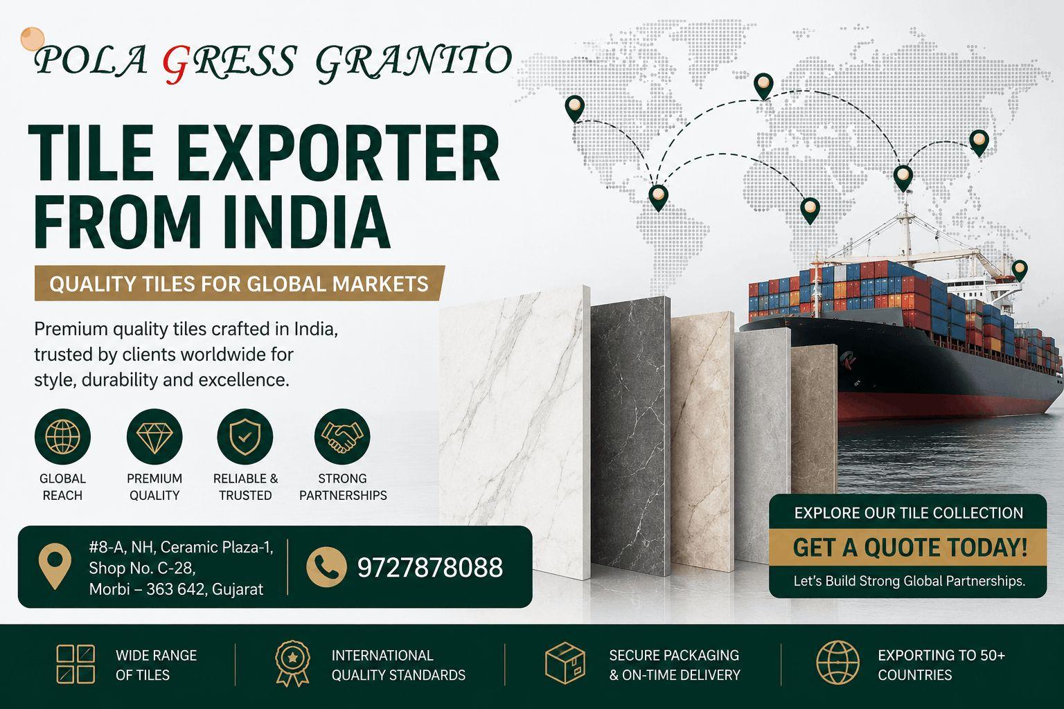 Tile Exporter from India | Premium Tiles for Global Markets