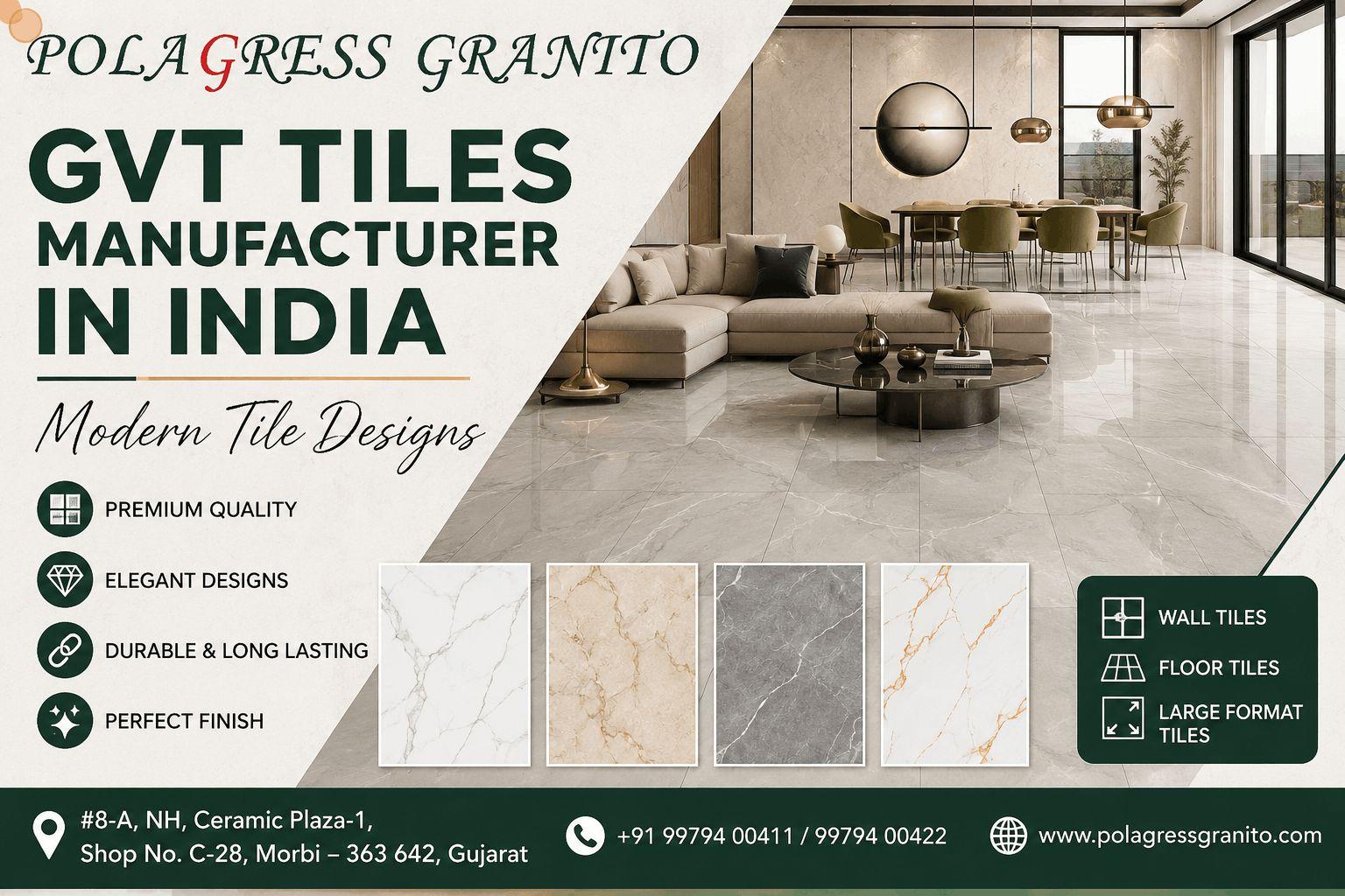 GVT Tiles Manufacturer in India | Modern Tile Designs