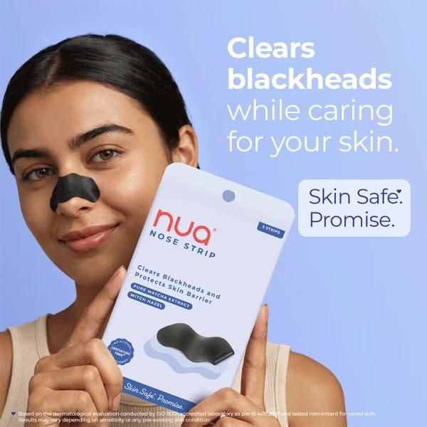 Nua Nose Strips | Blackhead & Whitehead Removal with Matcha & Witch Hazel
