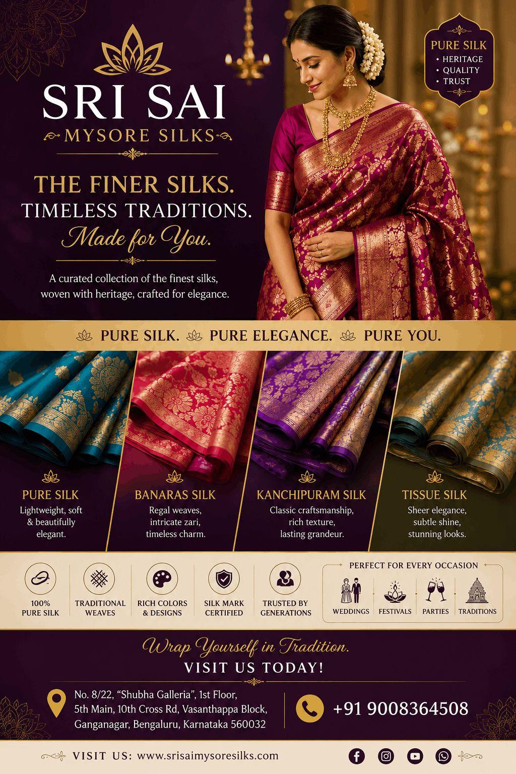 Pure silk saree shopnow
