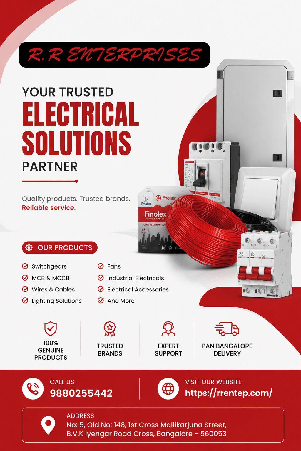 Reliable Electrical Products for Every Need  Explore RRENT Enterprises Today