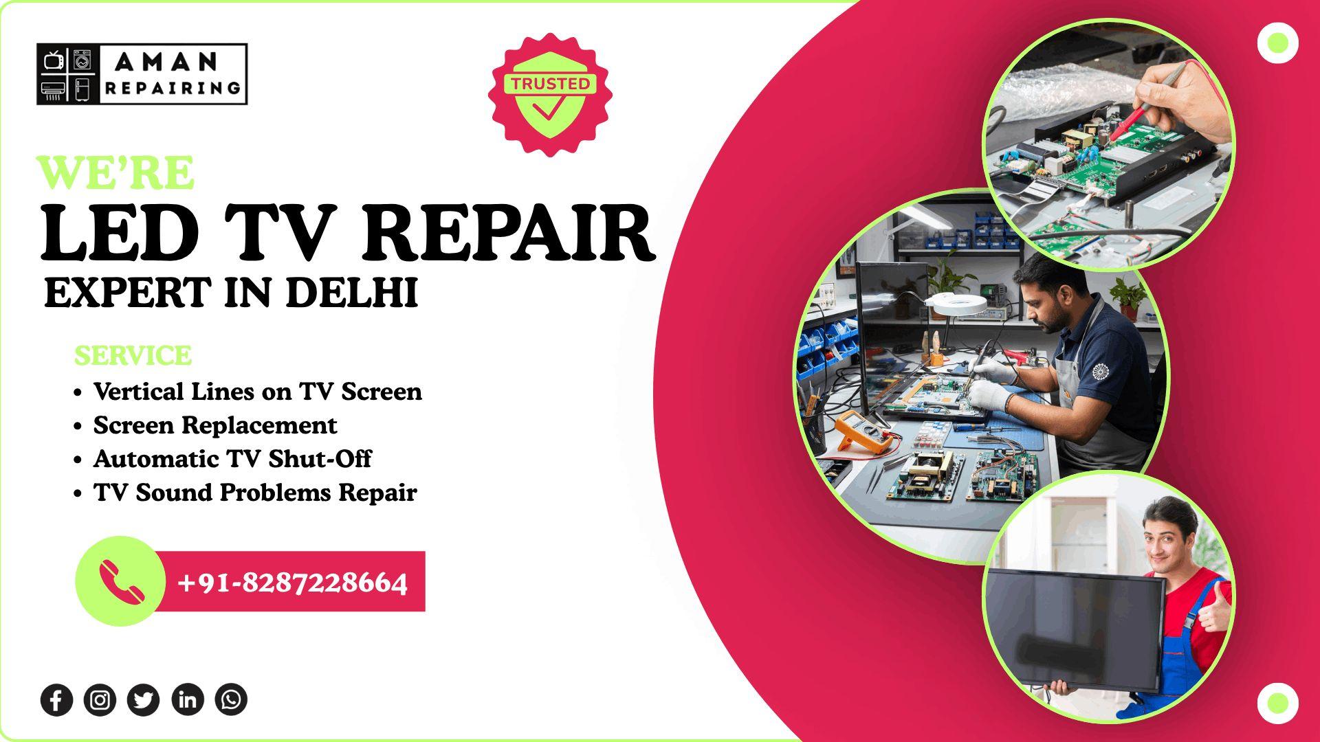 LED TV Repair in Delhi  Fast & Reliable TV Repair Service