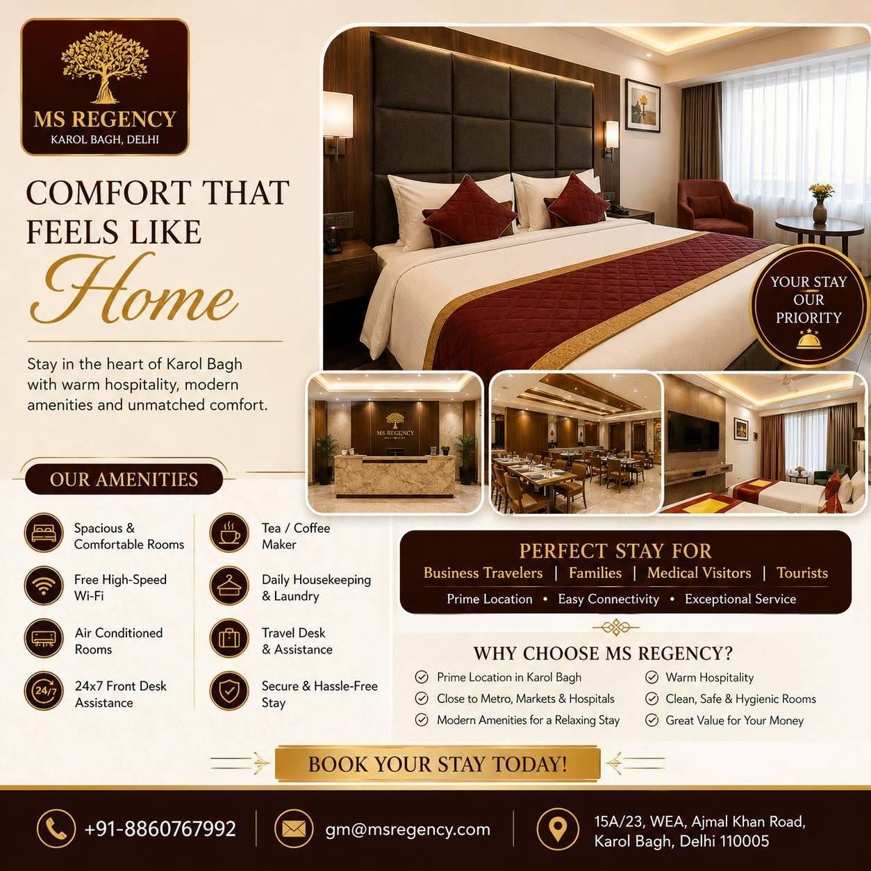Best Hotel in Karol Bagh for a Comfortable Stay