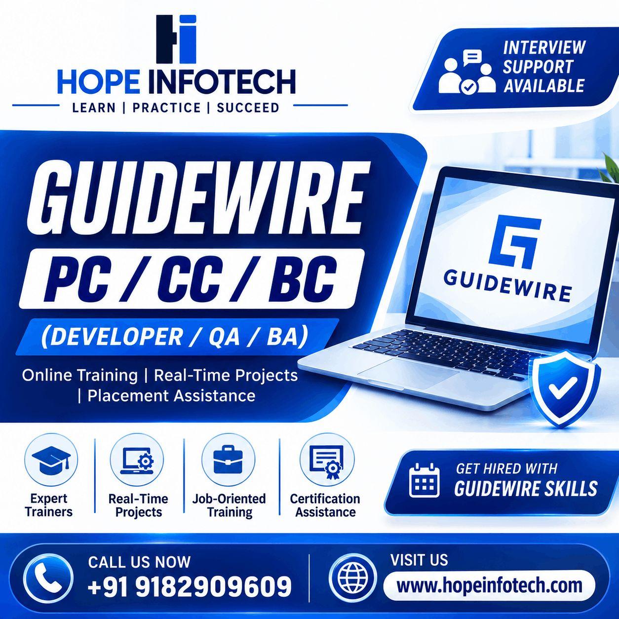 Guidewire PC CC BC Training | Developer, QA & Business Analyst Course