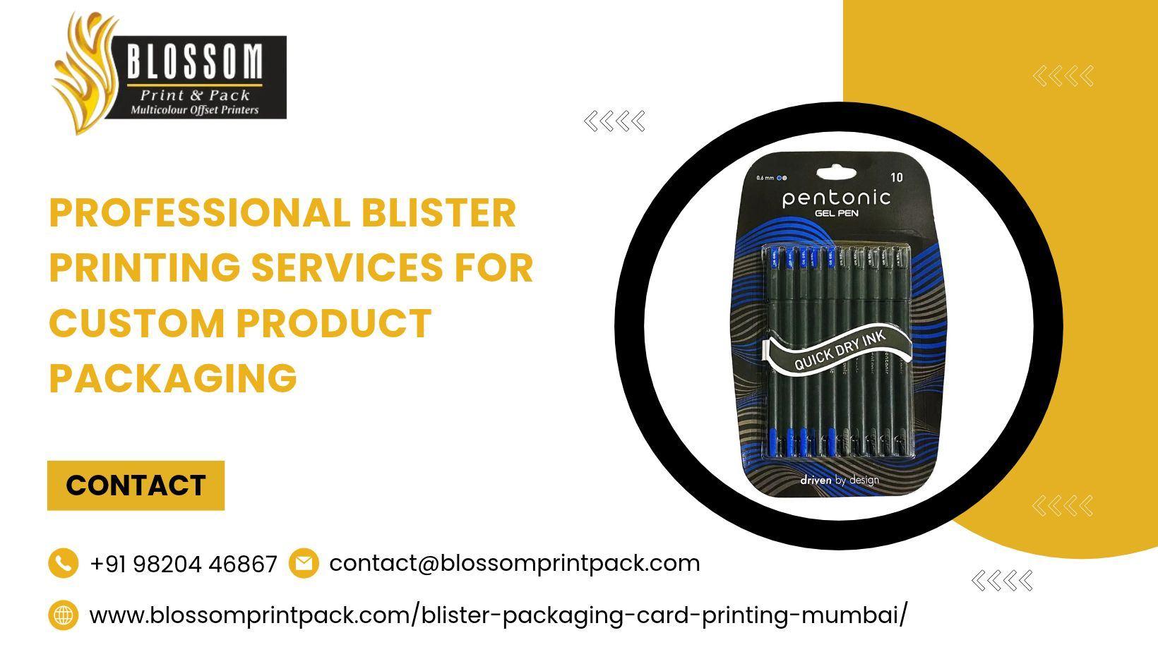 Professional Blister Printing Services for Custom Product Packaging