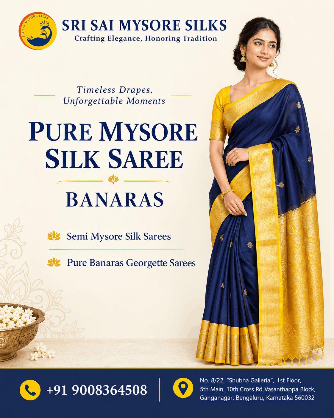 Buy Pure Banaras Sarees in Bangalore
