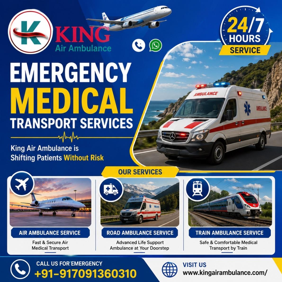 King Train Ambulance in Guwahati- operating with skilled Medical Attendant