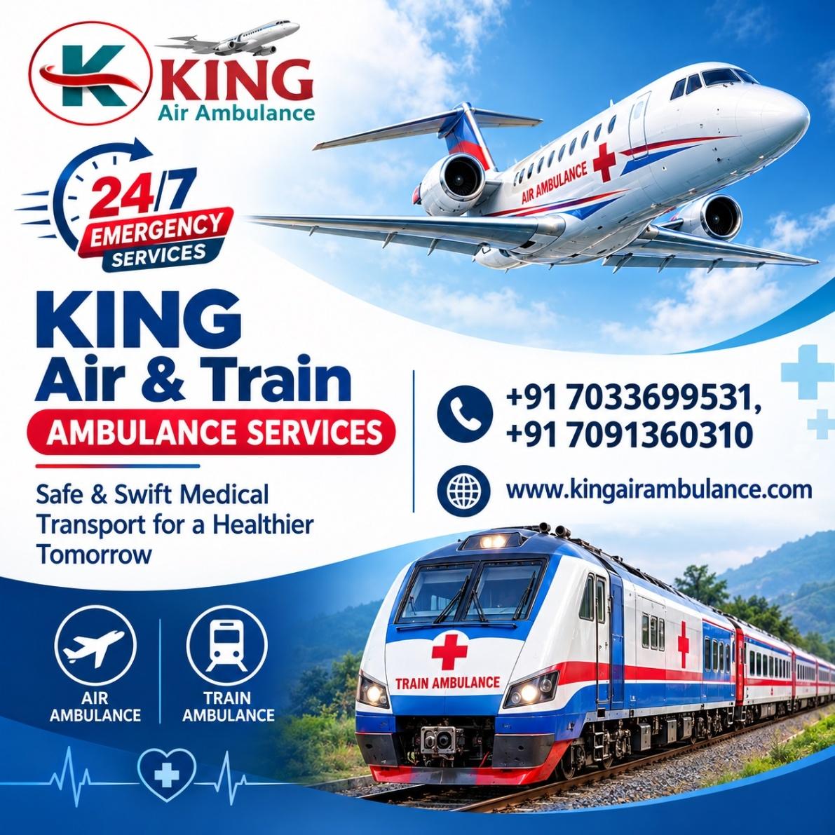 King Train Ambulance from Ranchi- Hire for Emergency Patient Shifting