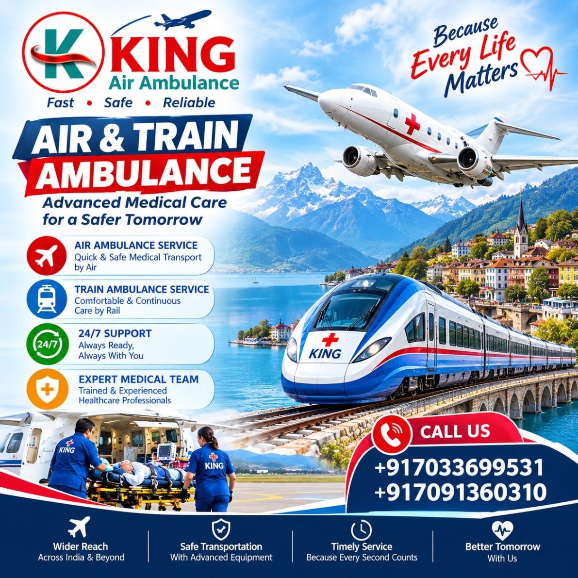 King Low Cost Train Ambulance in Bangalore- Safe and Emergency Patient Transfer