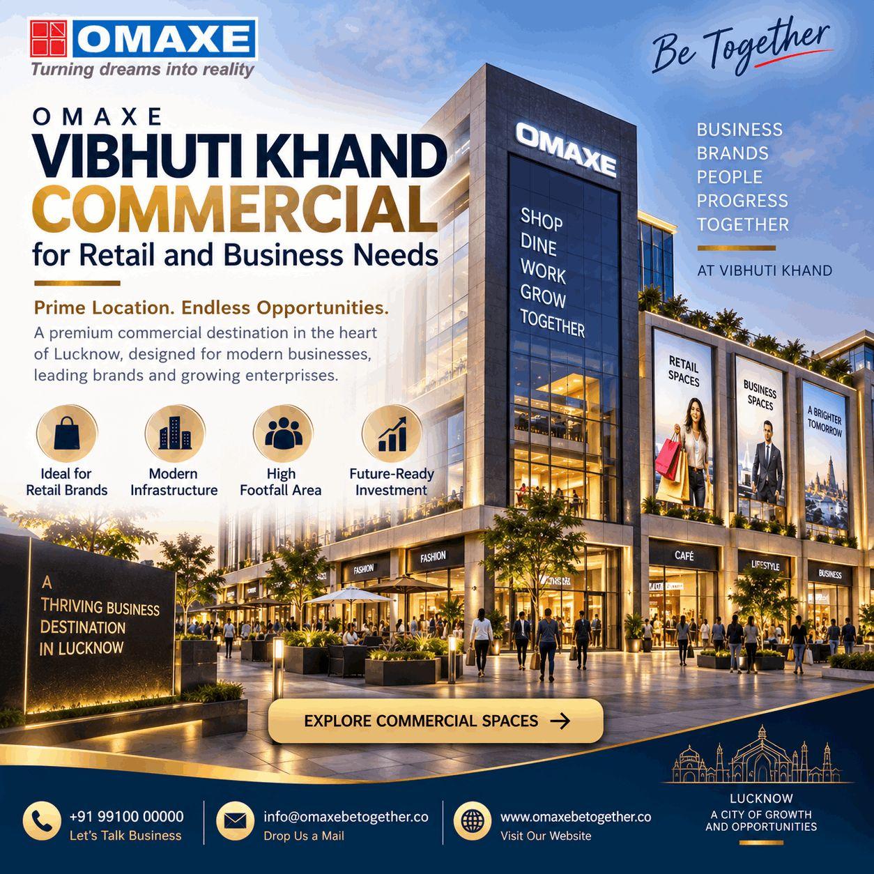 Omaxe Vibhuti Khand Commercial for Retail and Business Needs