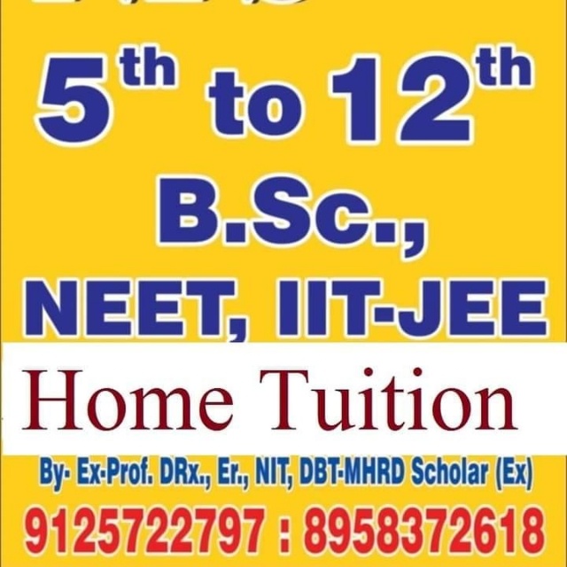 Chemistry, Science, Class 11th/ 12th Tuition, Mathematics, Class 9th/ 10th Tuition; Exp: More than 10 year