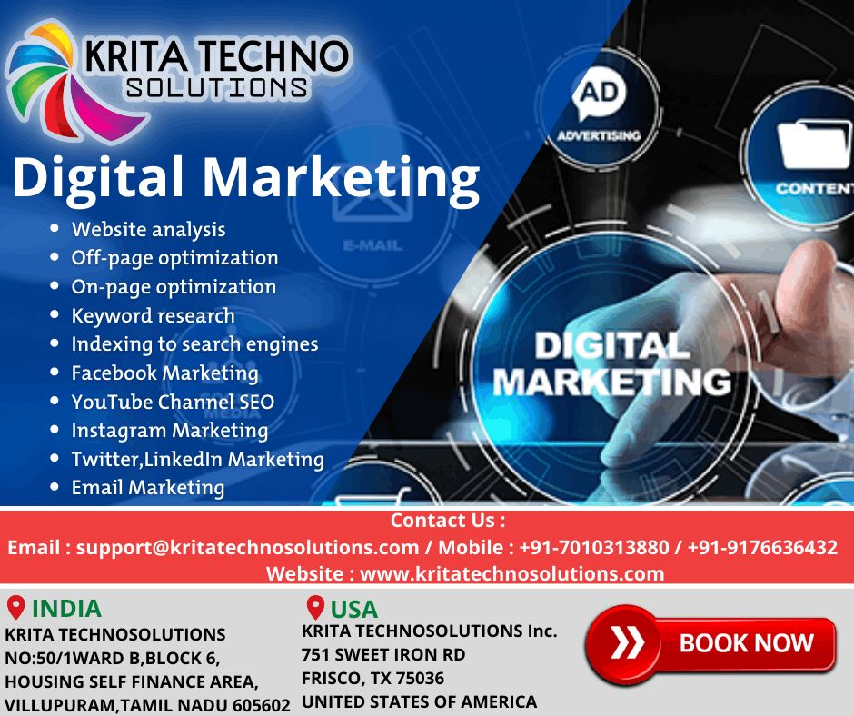 Digital Marketing, Web Designing; Exp: More than 10 year