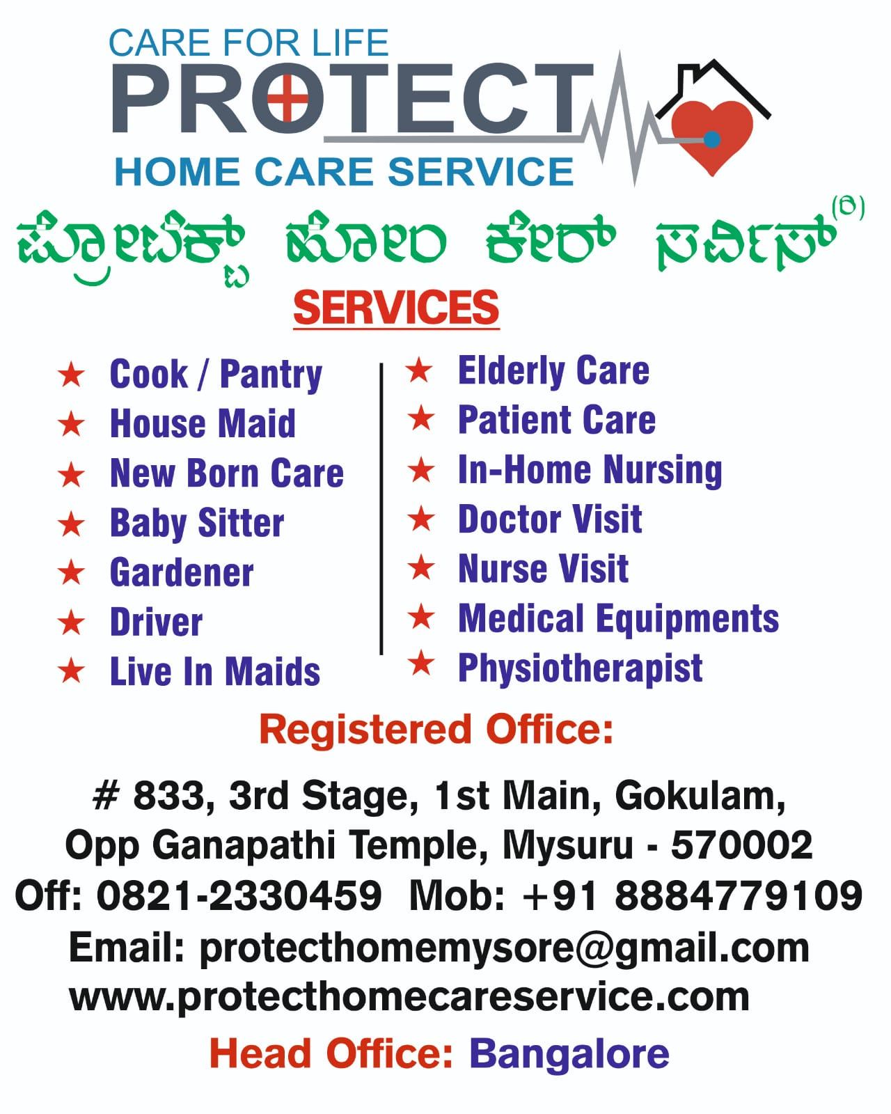Maid/ Domestic help, Cooking service, Elderly Care, Child Care, Other domestic services; Exp: More than 5 year