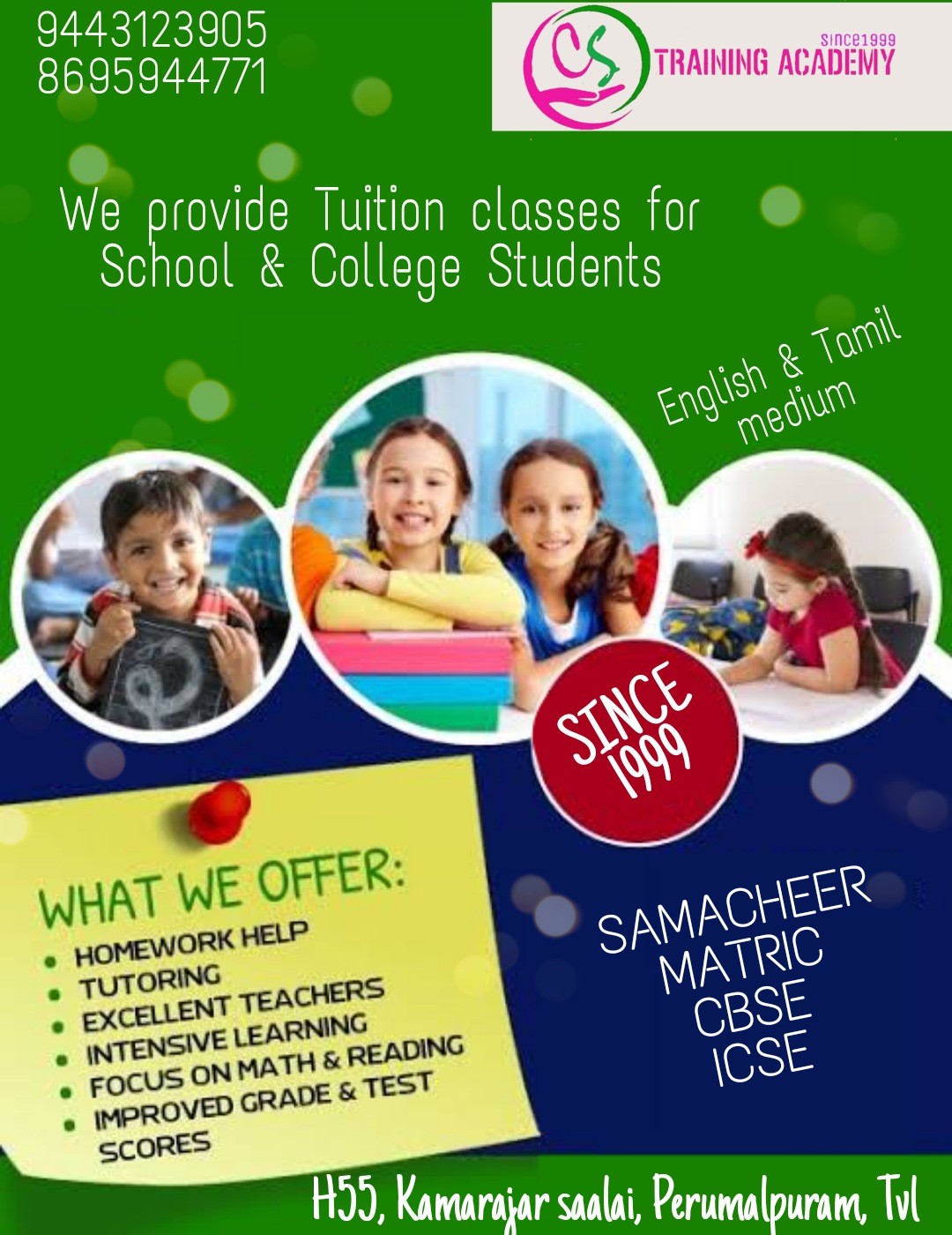 Class 9th/ 10th Tuition, Class 11th/ 12th Tuition; Exp: More than 15 year